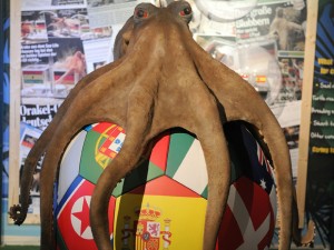 The memorial of Paul the octopus is pres